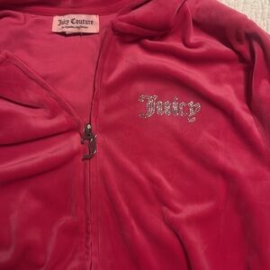 Juicy Couture Pink Velour track jacket